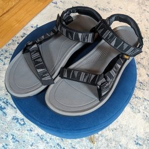 Men's Black Grey Teva Velcro Sandals  |  TEVA HURRICANE XLT2 GREY MEN’S SANDAL